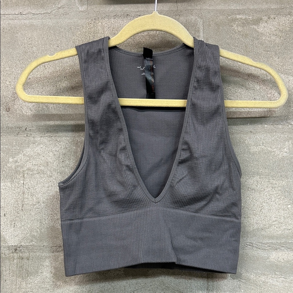 Urban Outfitters Charcoal Crop Top